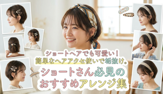 ショートヘアでも可愛い！簡単なヘアアクセ使いで垢抜け。ショートさん必見のおすすめアレンジ集