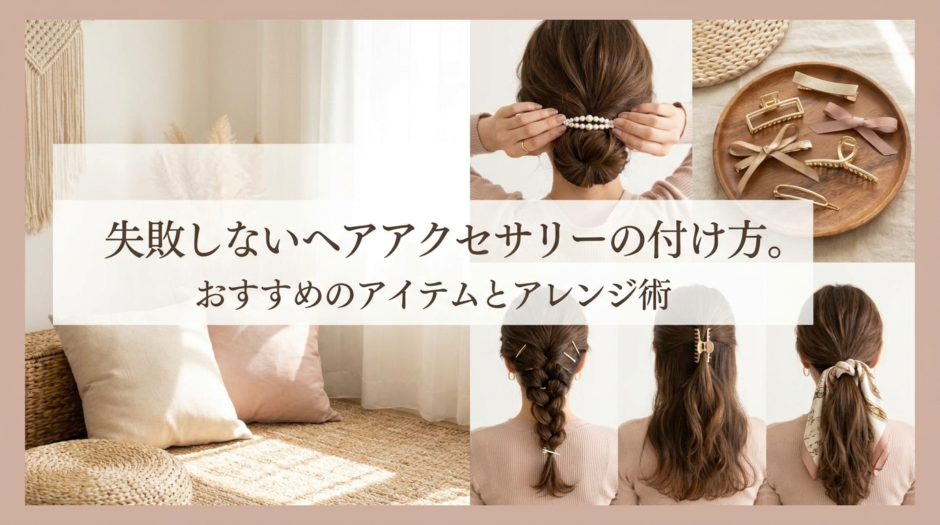失敗しないヘアアクセサリーの付け方。おすすめのアイテムとアレンジ術