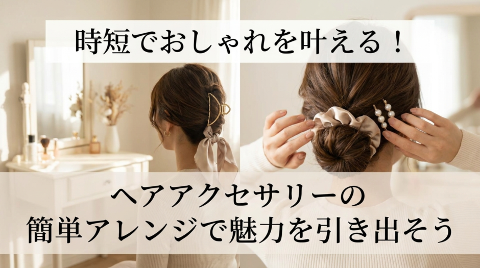時短でおしゃれを叶える！ヘアアクセサリーの簡単アレンジで魅力を引き出そう