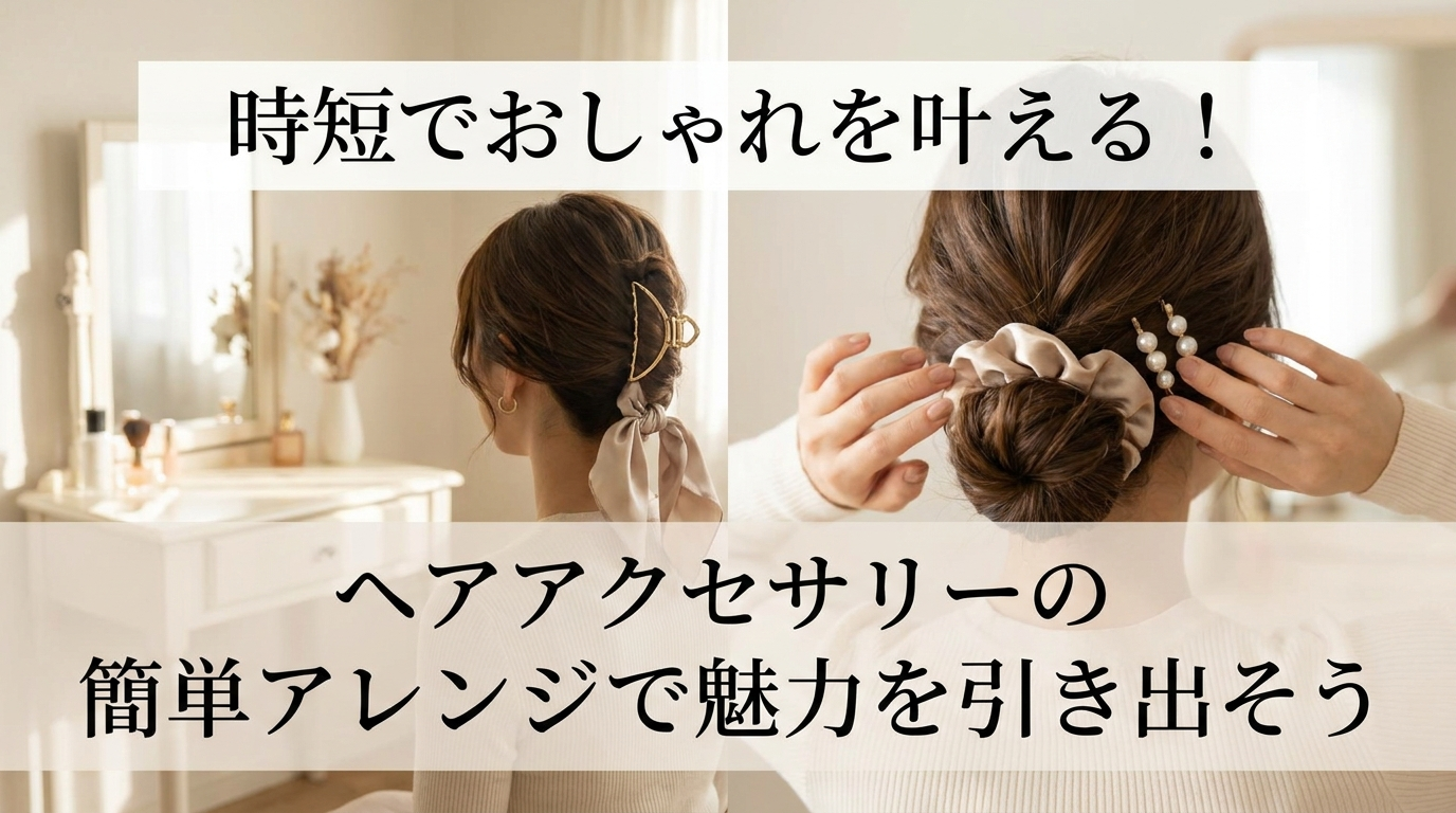 時短でおしゃれを叶える！ヘアアクセサリーの簡単アレンジで魅力を引き出そう