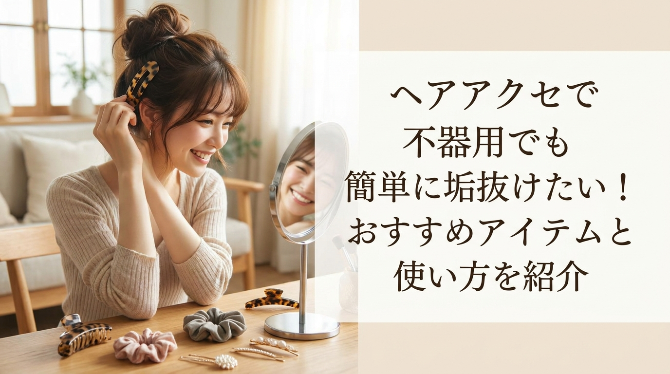 ヘアアクセで不器用でも簡単に垢抜けたい！おすすめアイテムと使い方を紹介