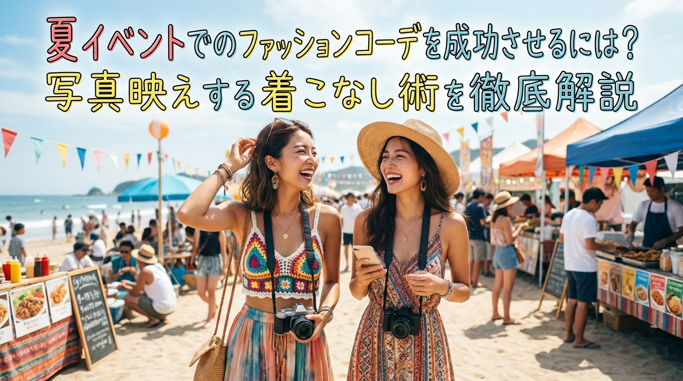 夏イベントでのファッションコーデを成功させるには？写真映えする着こなし術を徹底解説