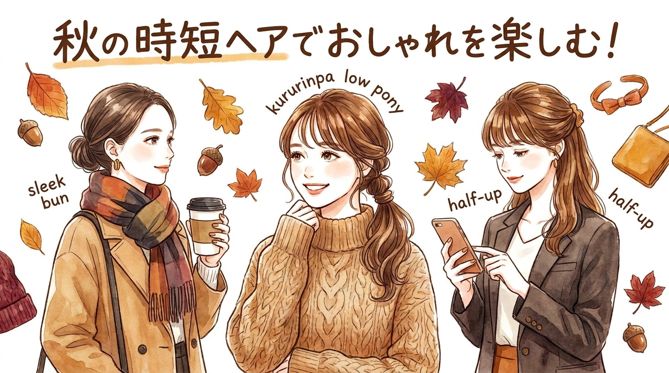 秋の時短ヘアでおしゃれを楽しむ！忙しい朝にぴったりなアレンジ術を解説