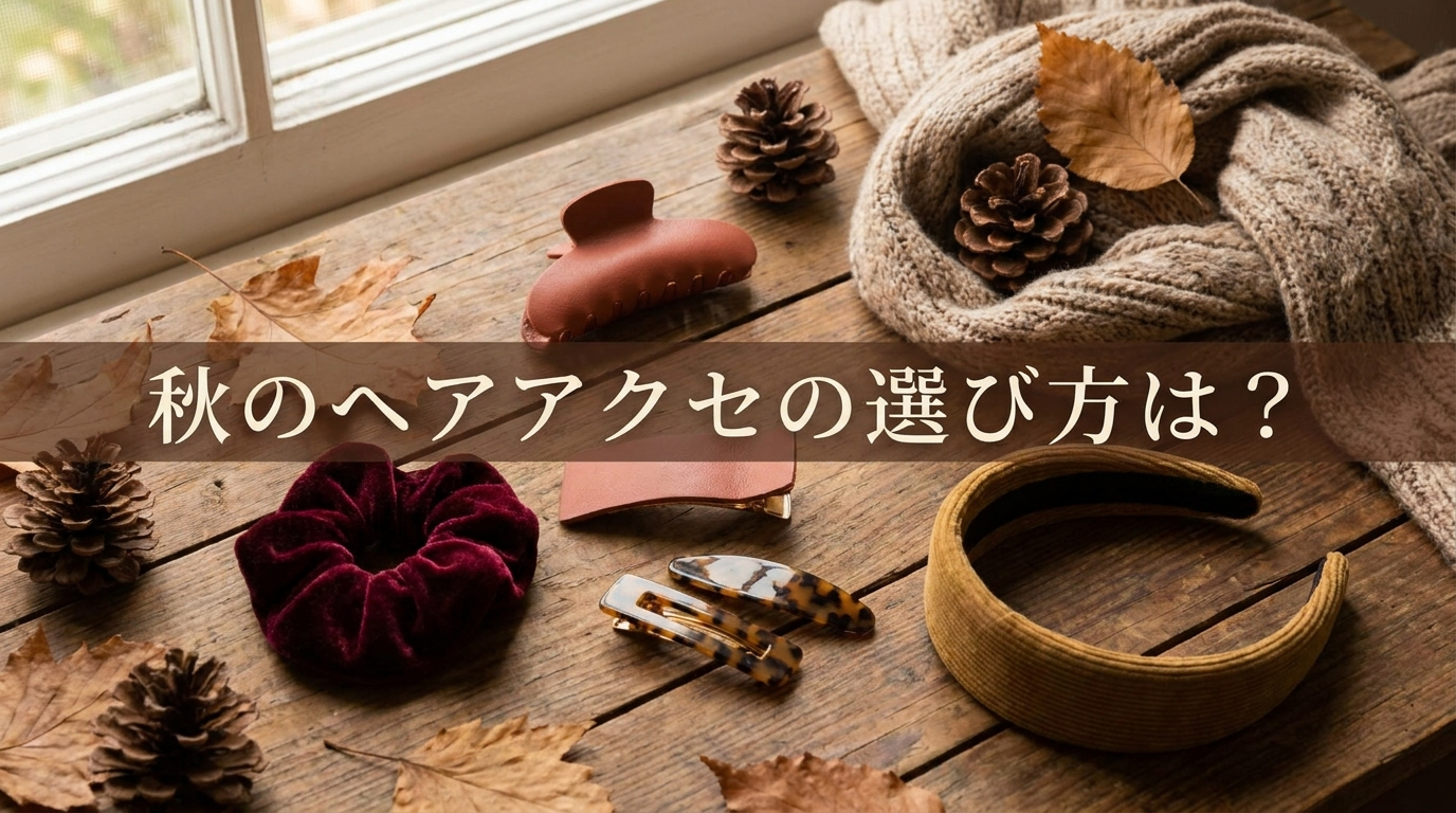 秋のヘアアクセの選び方は？季節感を出す素材や色で旬の髪型を作るポイント